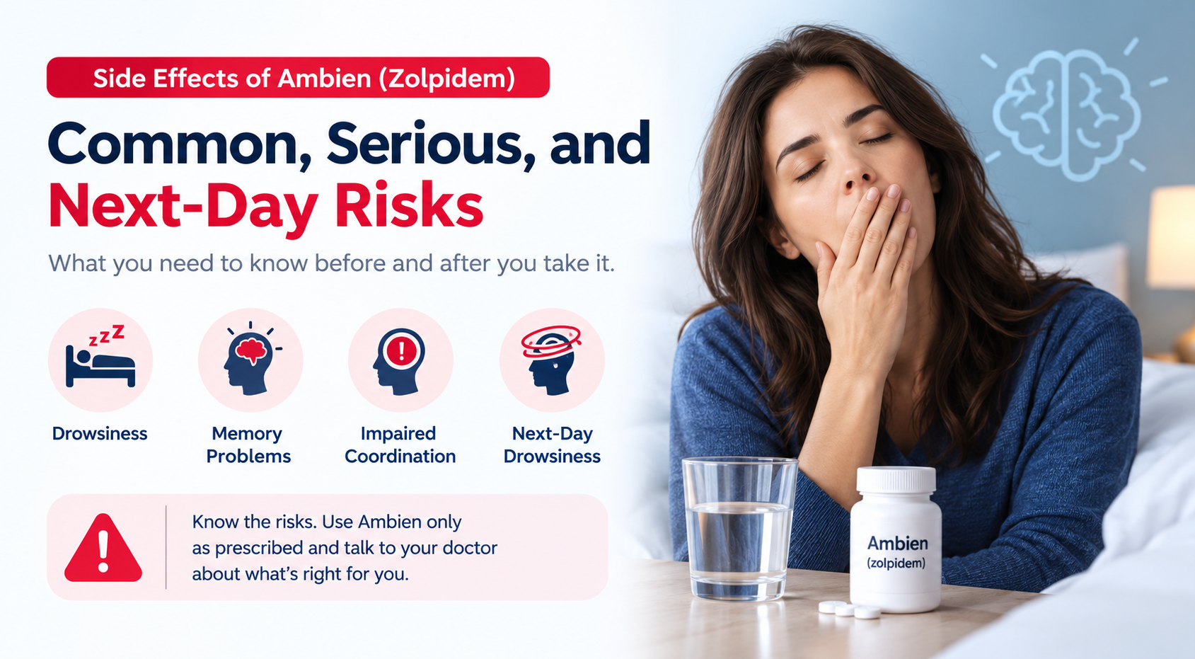 Ambien Side Effects: Common, Serious, and Next-Day Risks
